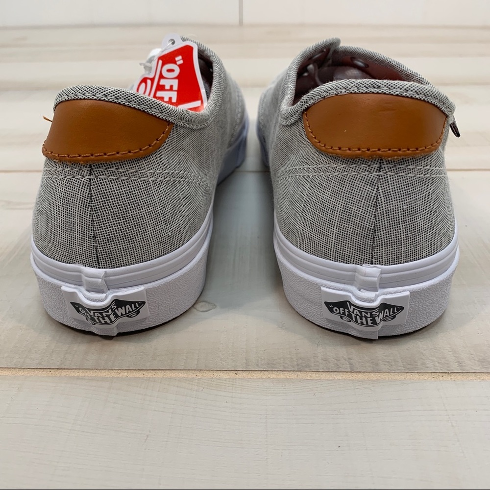 NEW Van’s Off The Wall Canvas Gray Sneakers 9 - Picture 4 of 8